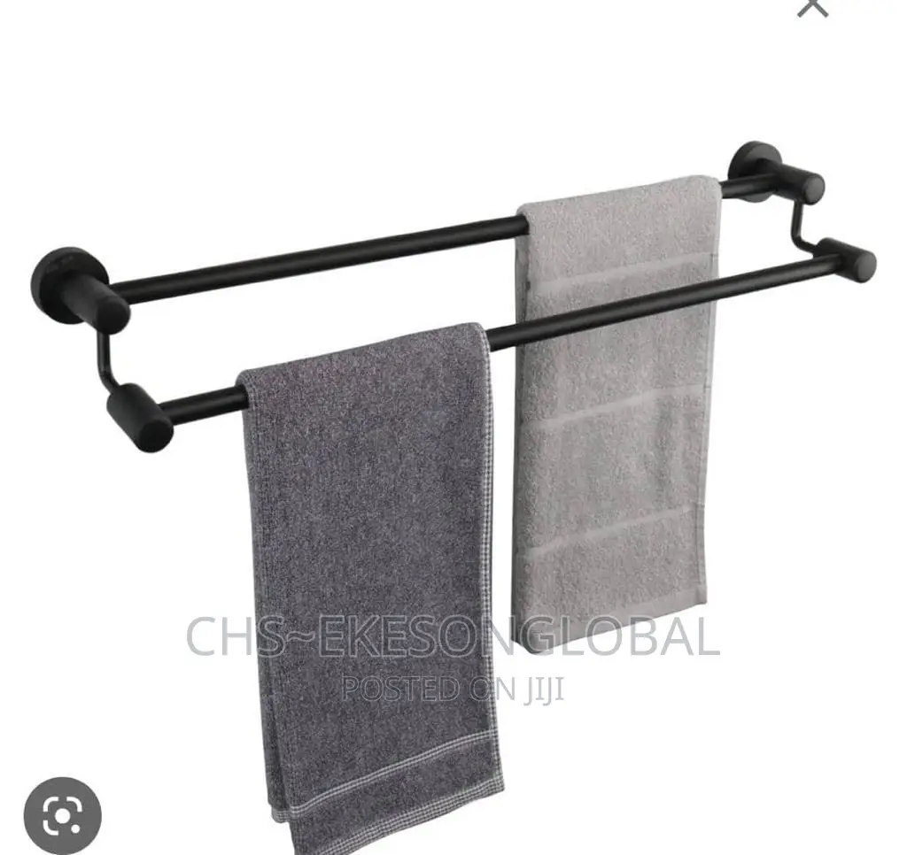 Original 2step Black Towel Rail