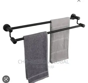 Original 2step Black Towel Rail