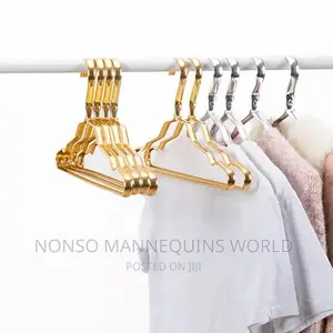 Gold Aluminum Wide Shoulder Hangers