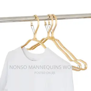 Gold Aluminum Wide Shoulder Hangers