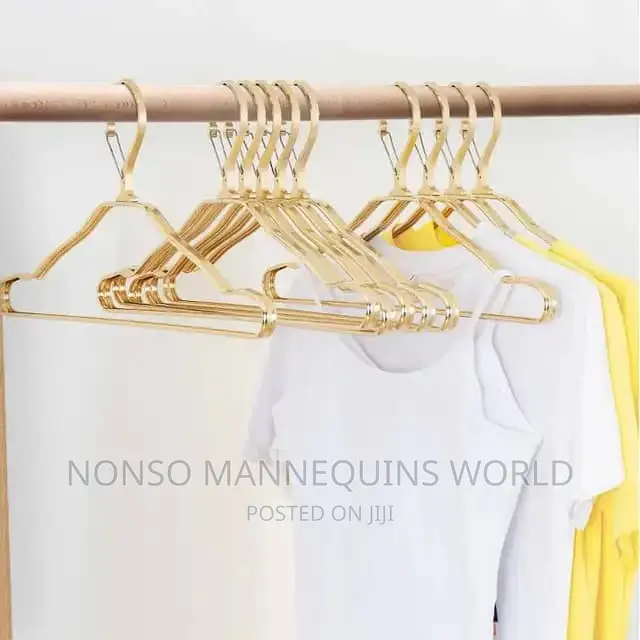 Gold Aluminum Wide Shoulder Hangers
