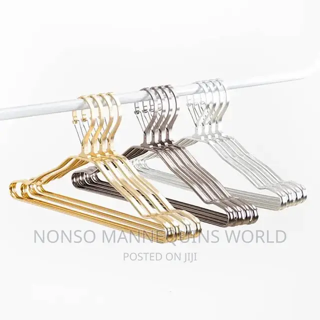Gold Aluminum Wide Shoulder Hangers