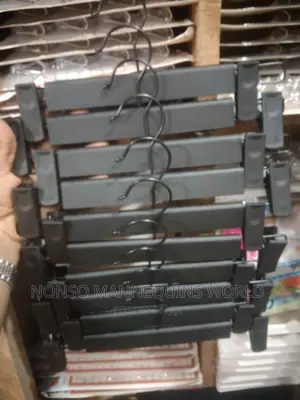 Black Clip Hangers for Clothes
