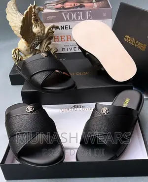 Original Leather Roberto CAVALLI Slipers