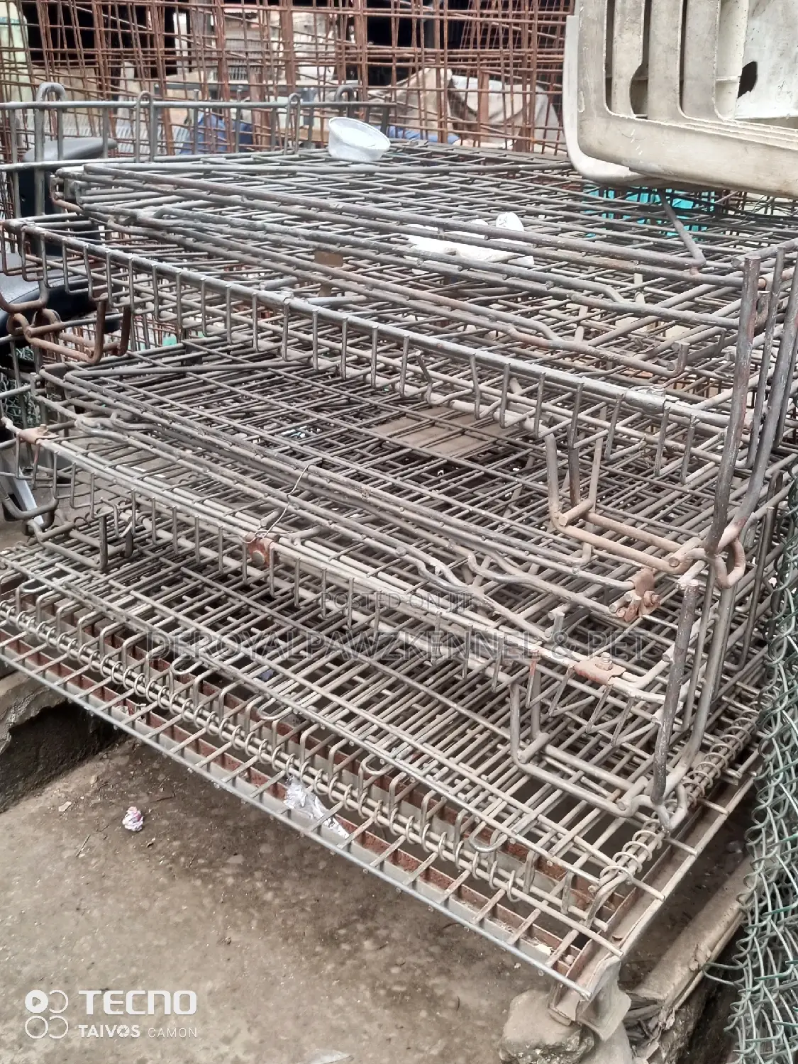 Imported Collapsible Galvanised Iron Dog Cage