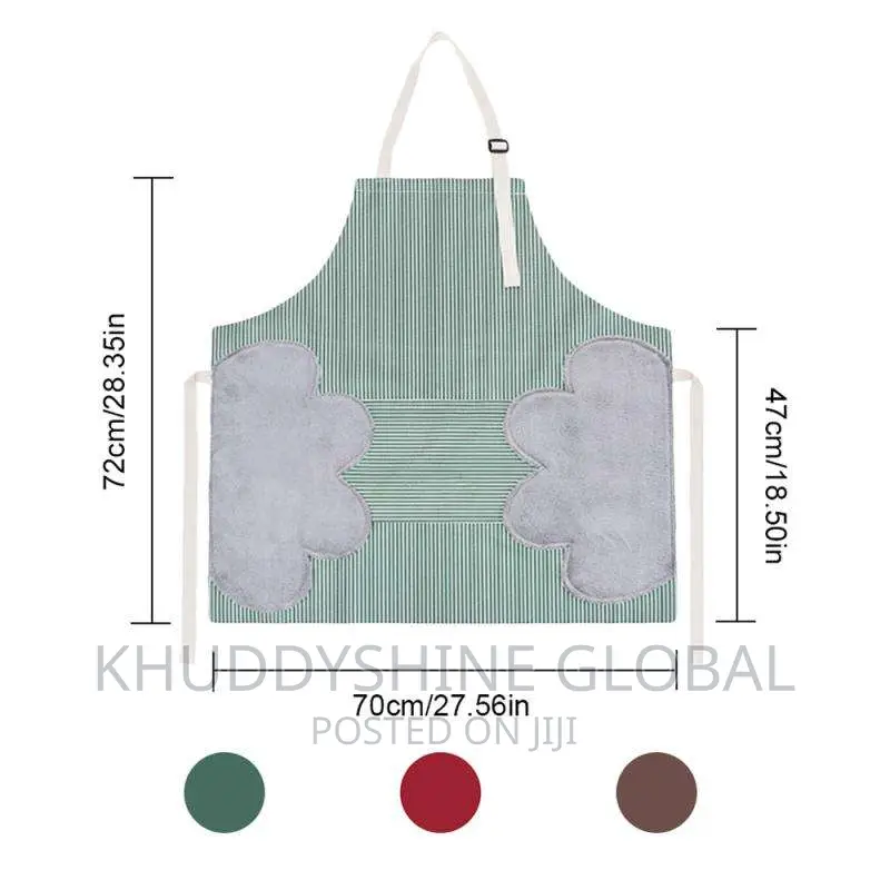 Kitchen Apron Side Waterproof Adjustable Oxford Cloth