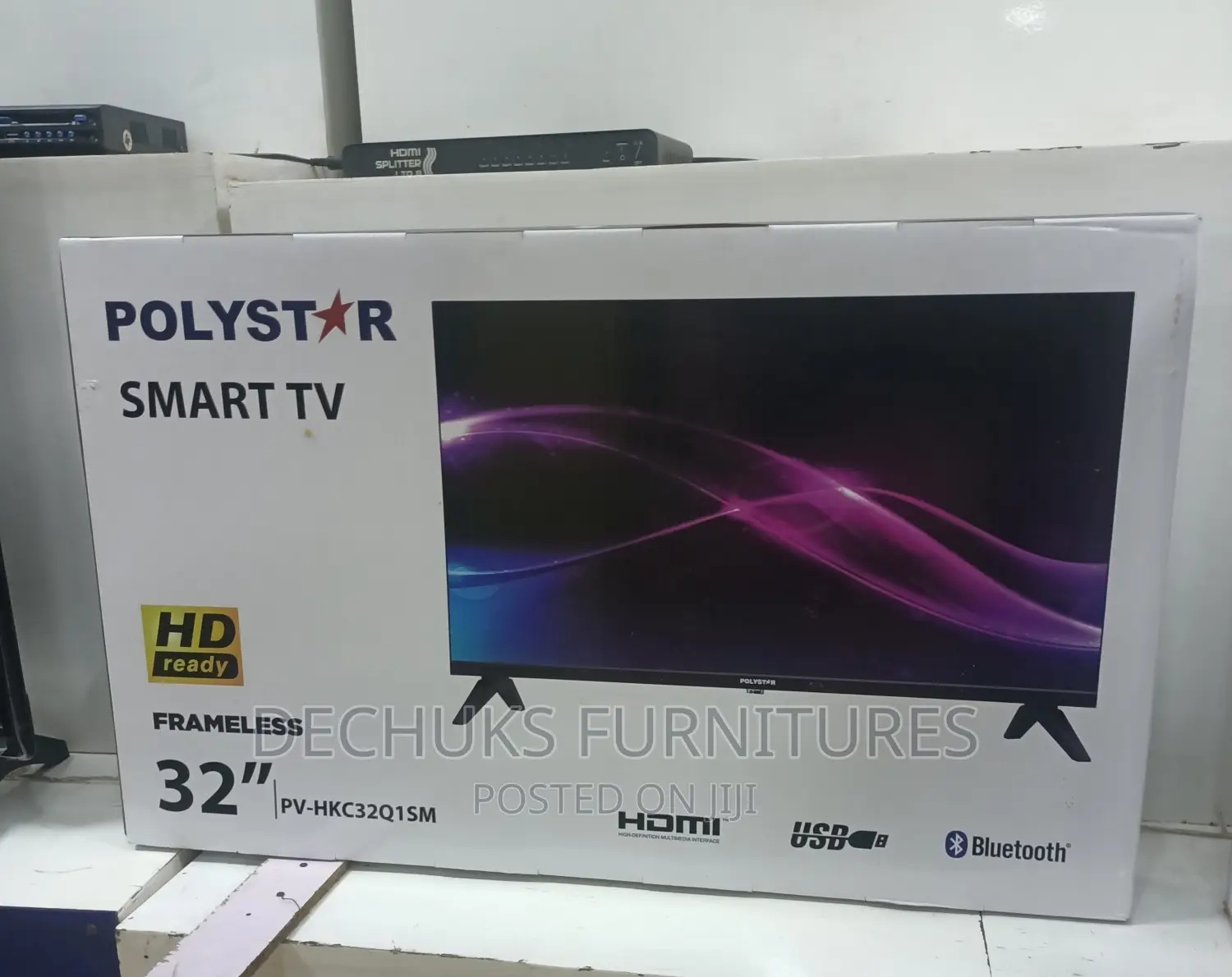 Polystar 32”Inch Dled Android Smart TV (Bluetooth/Frameless)