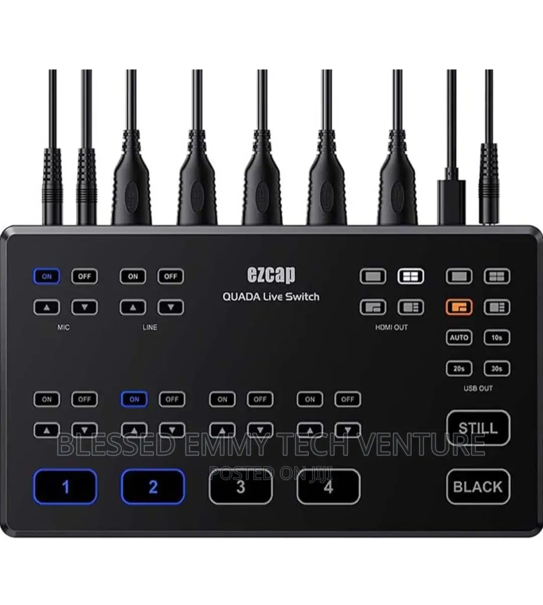 Ezcap 328 HD60 Streaming Video Switcher 4 HDMI Input 1080P