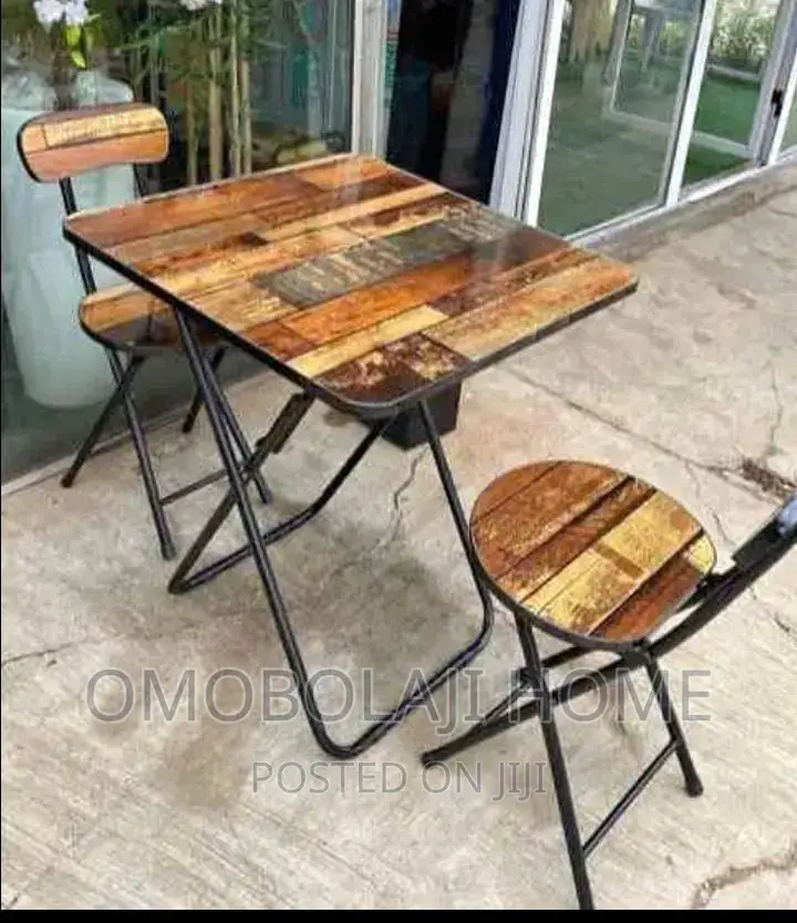 Foldable Table and Two Chairs
