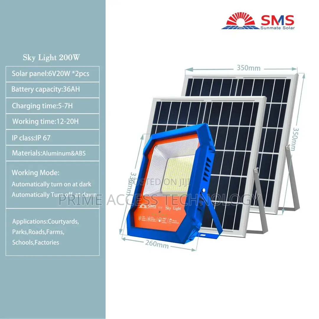 High Efficiency Solar Flood Light