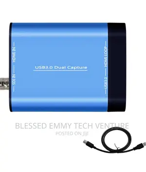 UNISHEEN USB 3.0 HDMI SDI Dual Input Capture Card, 1080P
