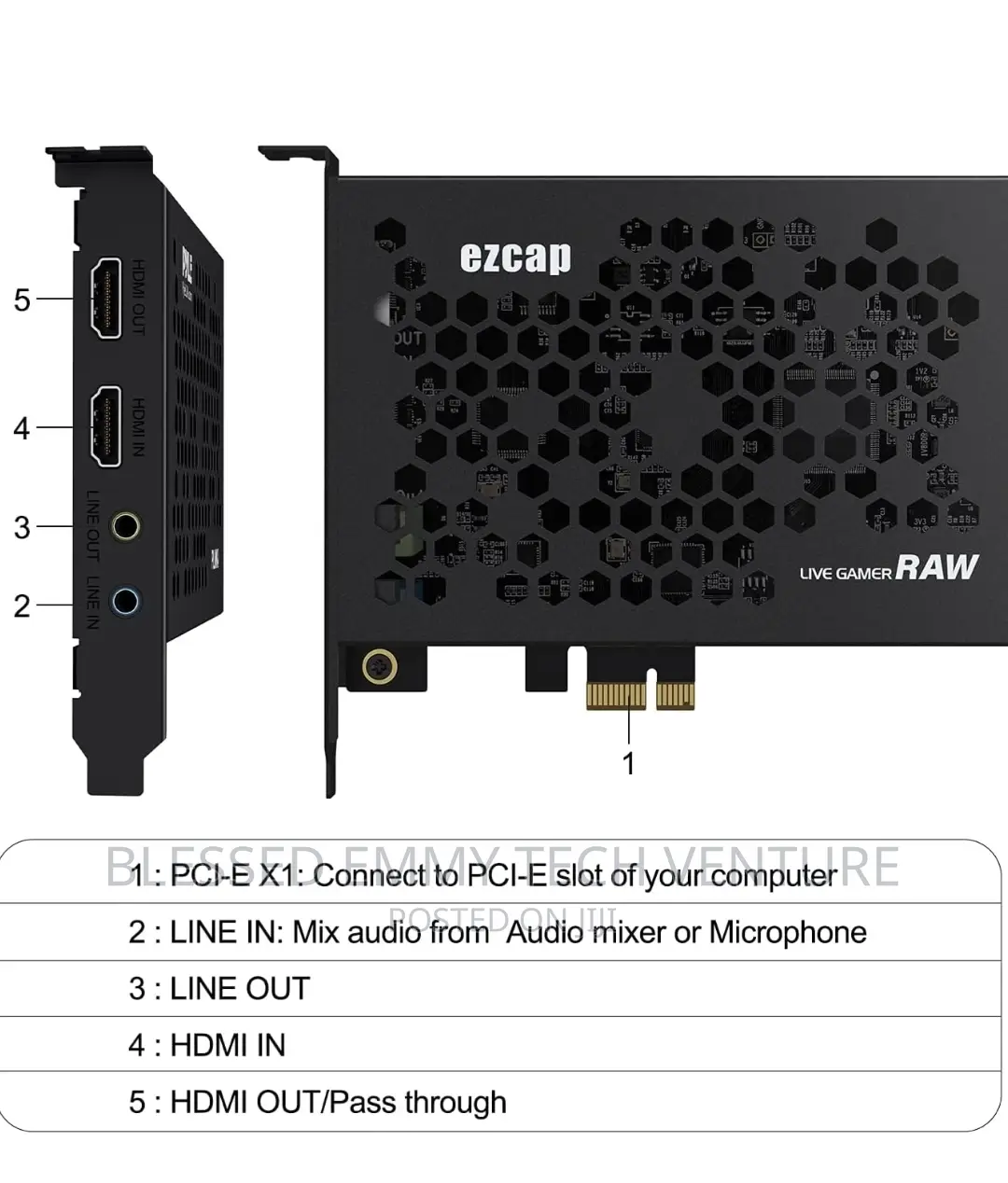 Ezcap HDMI Internal PCI-E Video Capture Card