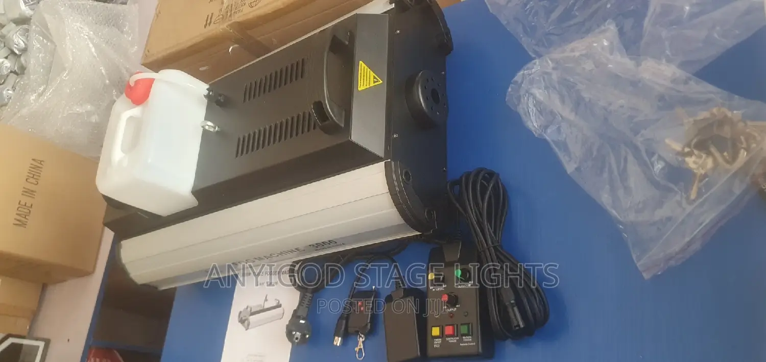 Fog Machine 3000W With DMX 512, Wired Timer Wireles Remote