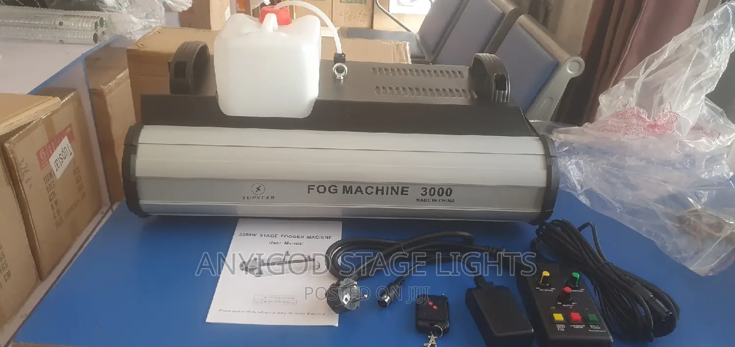 Fog Machine 3000W With DMX 512, Wired Timer Wireles Remote