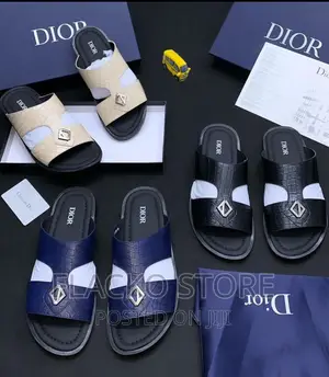 Original Christian Dior Leather Slippers