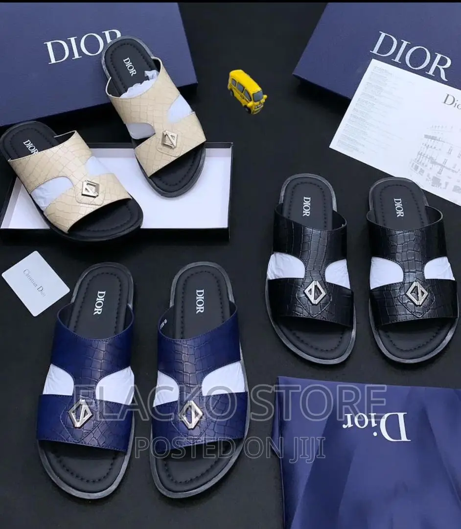 Original Christian Dior Leather Slippers