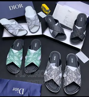 Original Christian Dior Leather Slippers