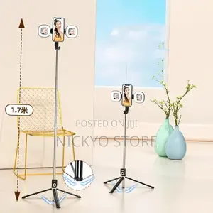 Selfie Stick Double Fill Light Tripod With Remote