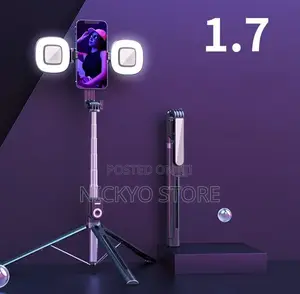 Selfie Stick Double Fill Light Tripod With Remote
