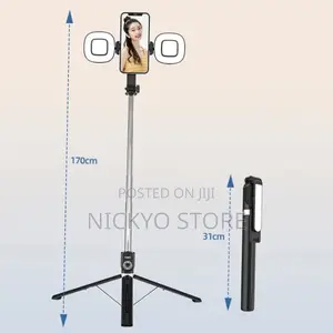 Selfie Stick Double Fill Light Tripod With Remote
