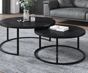 Nordic Round Shape Double Sided Center Table (120cm)