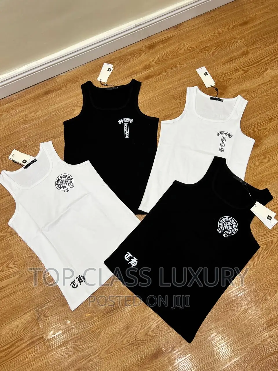 Original Chrome Heart Los Angeles Logo Rib Tank