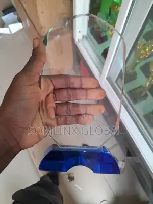 Crystal Glass Award Plaque A1