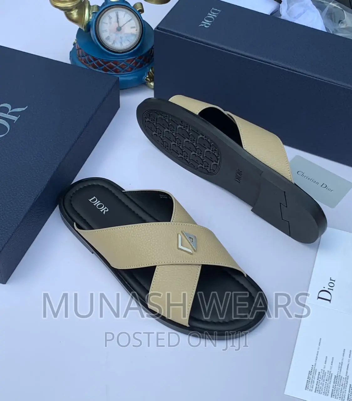 Christian Dior Leather Slipers