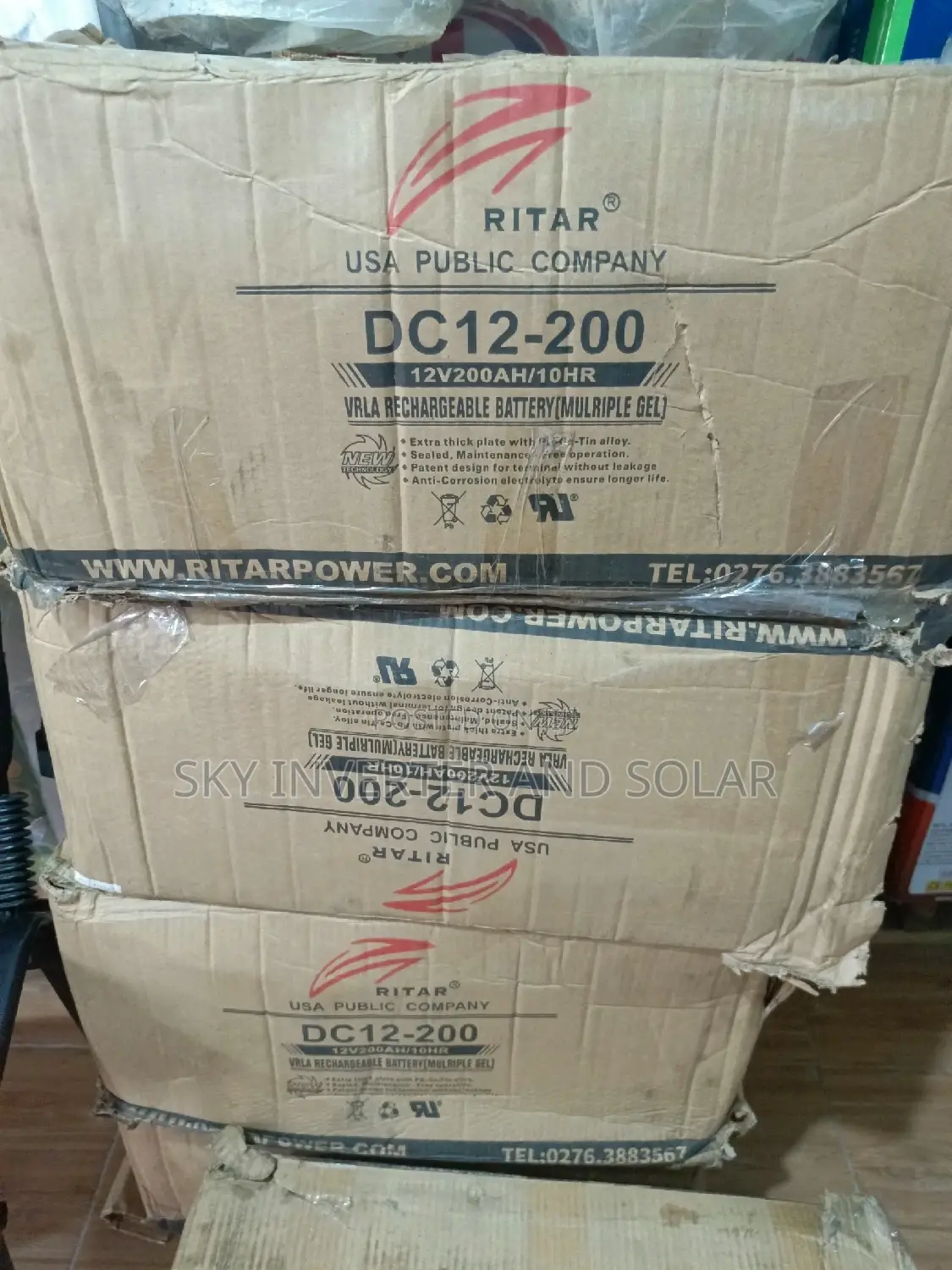 200ah Ritar SMF Battery