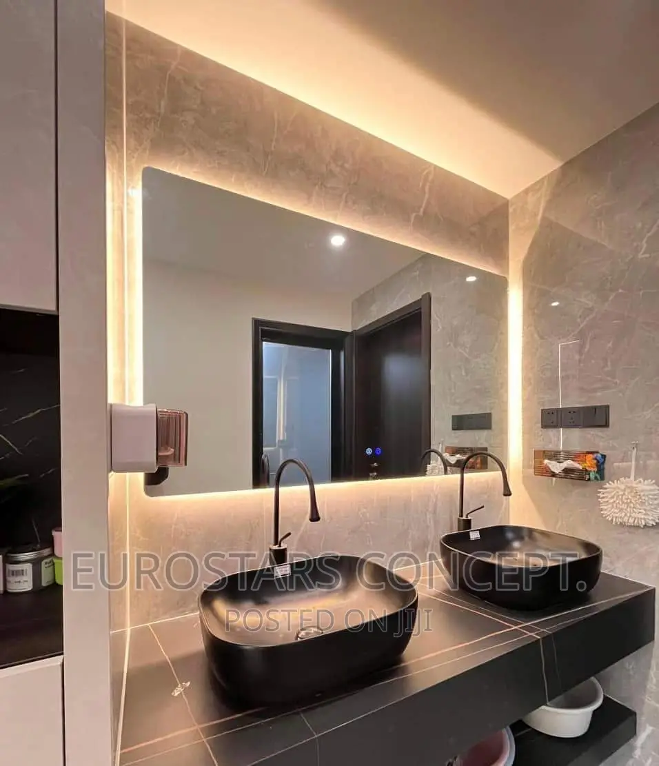 Long Mirror With Back Lights