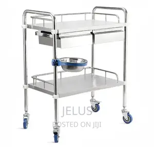 Instrument Trolley 2 Steps With 2 Drawers