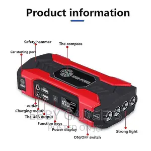 High Power Battery Jump Starter 99800mah, Car Jump Starter