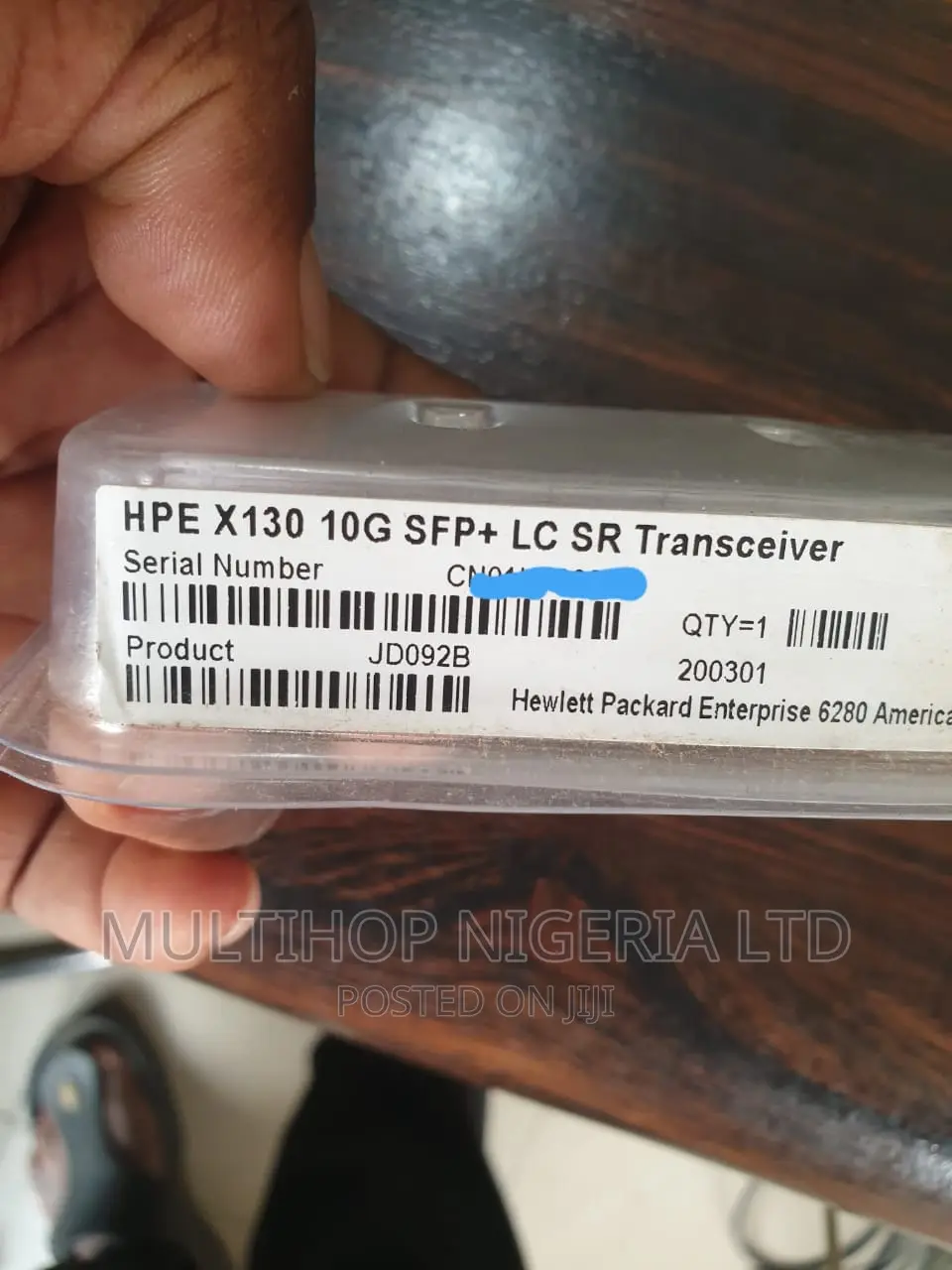 HP X130 10G Sfp+ LC Sr Transceiver (Jd092b)