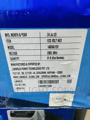 1.4kva 12v Luminous Inverter