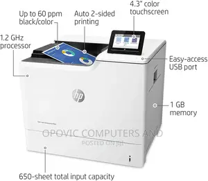 HP Color Laserjet Enterprise M653dn Printer