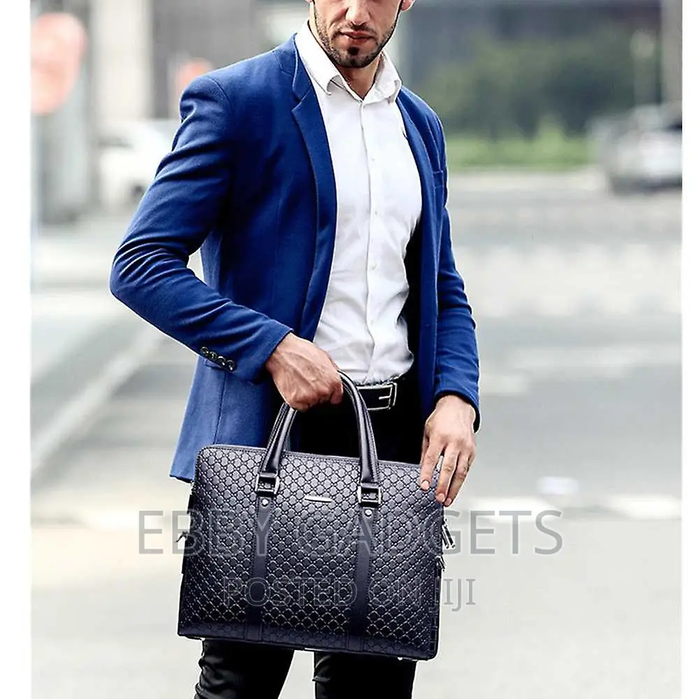 Men's Briefcase New Fashion Double Layer Laptop Bag