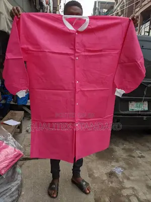 Pink Disposable Lab Coat