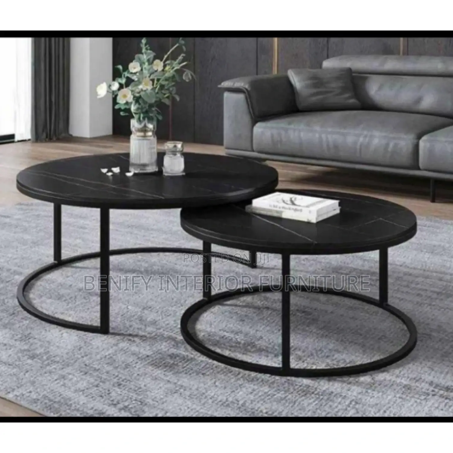 Black Marble Center Table