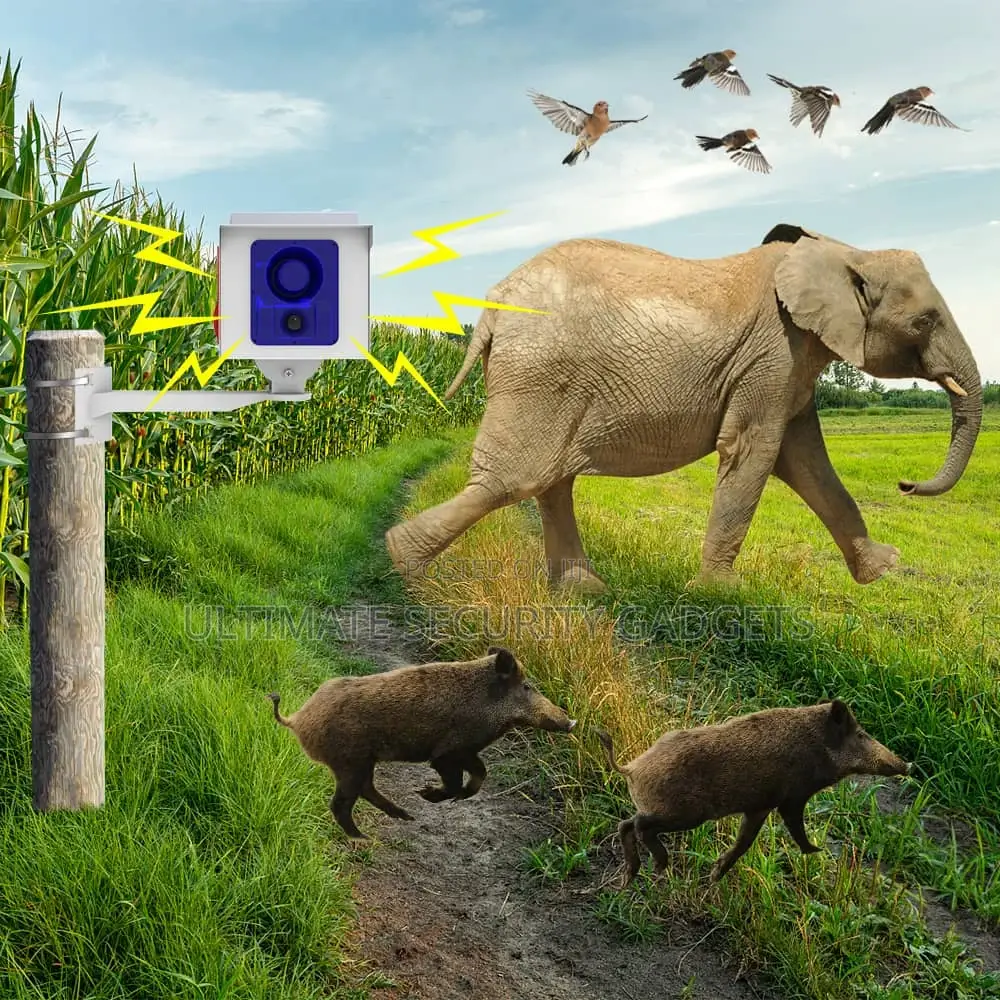 Solar Powered Motion Repeller Alarm With Remote Control