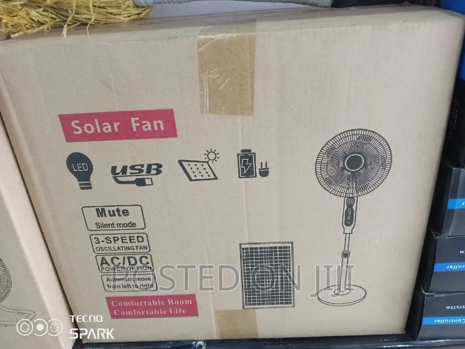 Solar AC / DC Rechargeable Standing Fan in Ojo - Solar Energy, Jeaco ...