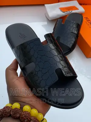Original Leather Slipers Hermes