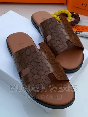 Original Leather Slipers Hermes