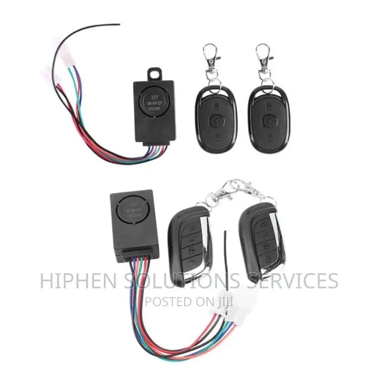 Security Alarm System With Folding Remote Key