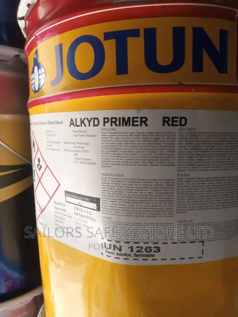 Jotun Alkyd Primer Red Paint in PortHarcourt Building Materials
