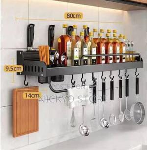 Shelf Wall-Mounted Spice Storage Rack Spoon Shovel - Nickyo Store Price ...