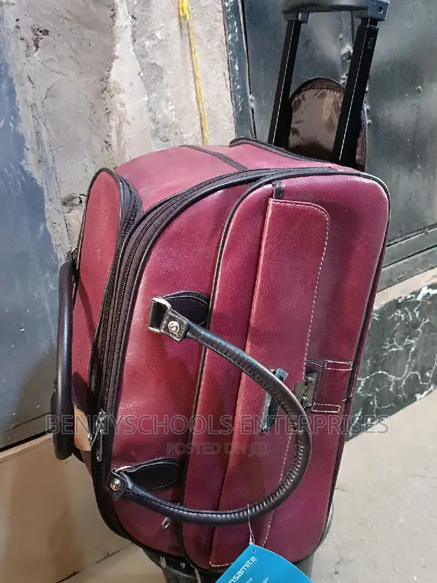 Pink Travelling Box On Jumia Sensamite Leather Travelling Luggage