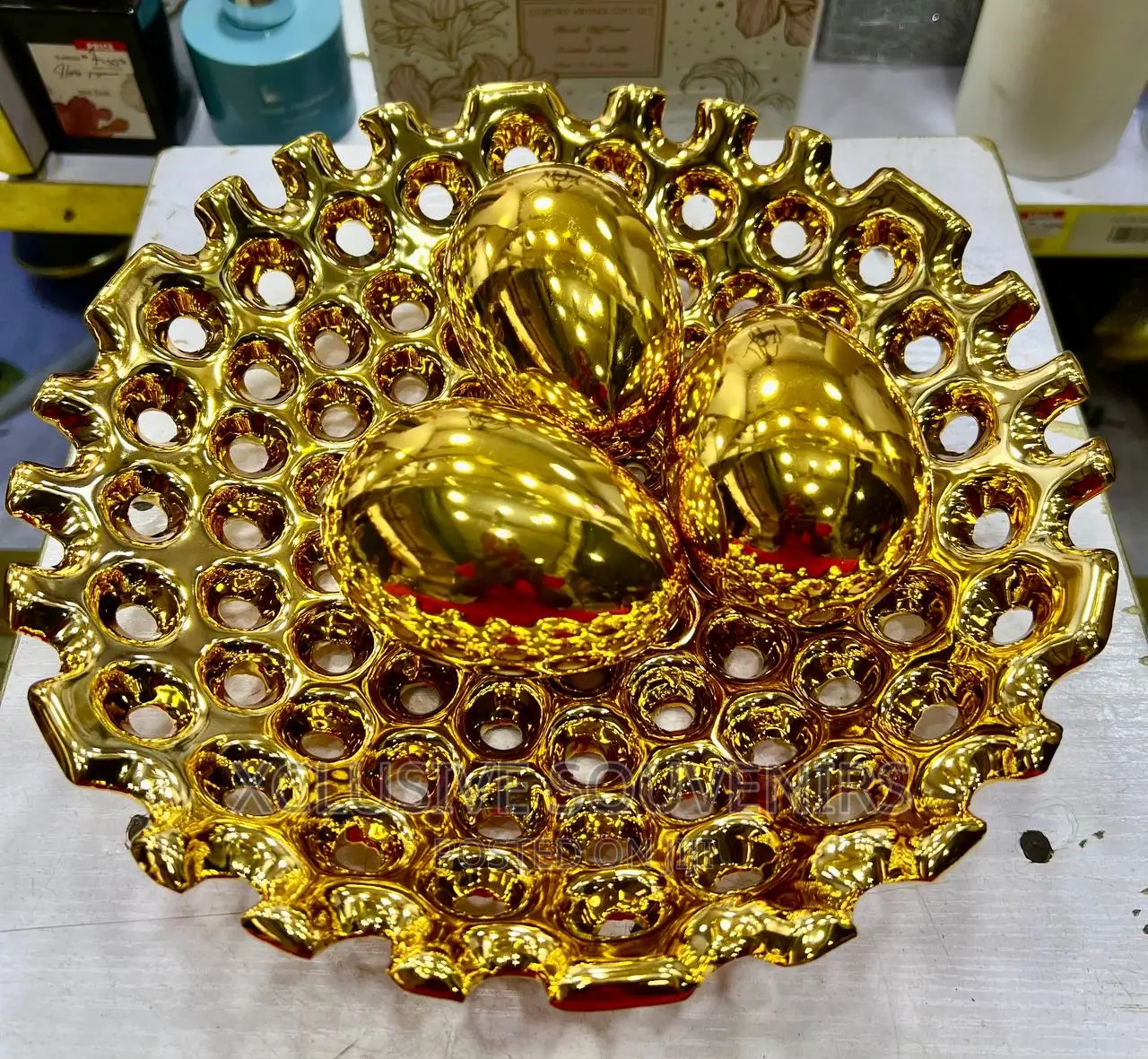 Ceramic Eggs Set Decor