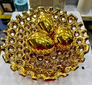 Ceramic Eggs Set Decor