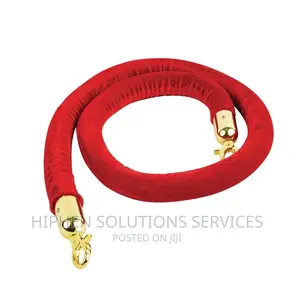 Stainless Steel Post And Red Velvet Rope