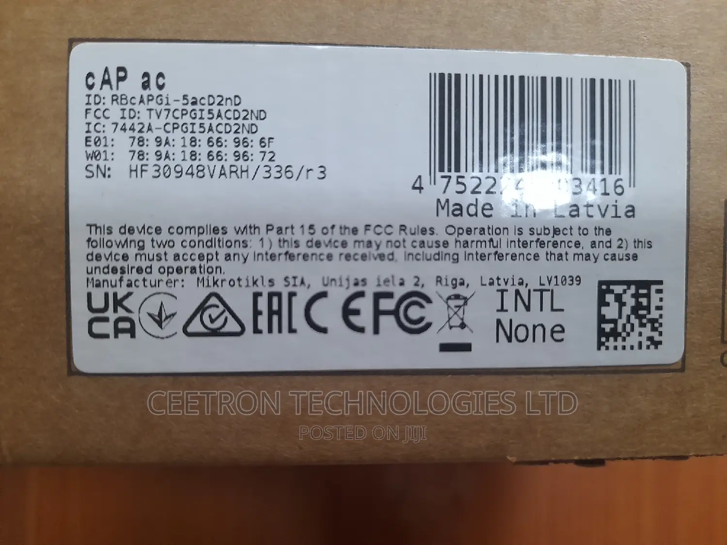 Mikrotik Cap AC
